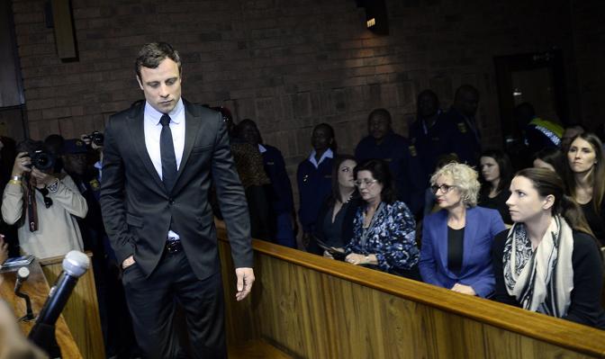 Pistorius in tribunale. Afp